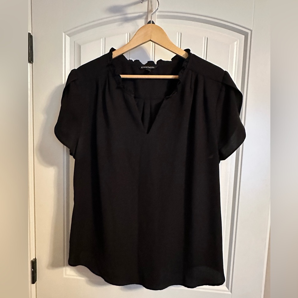Black XXL 41 Hawthorn blouse.